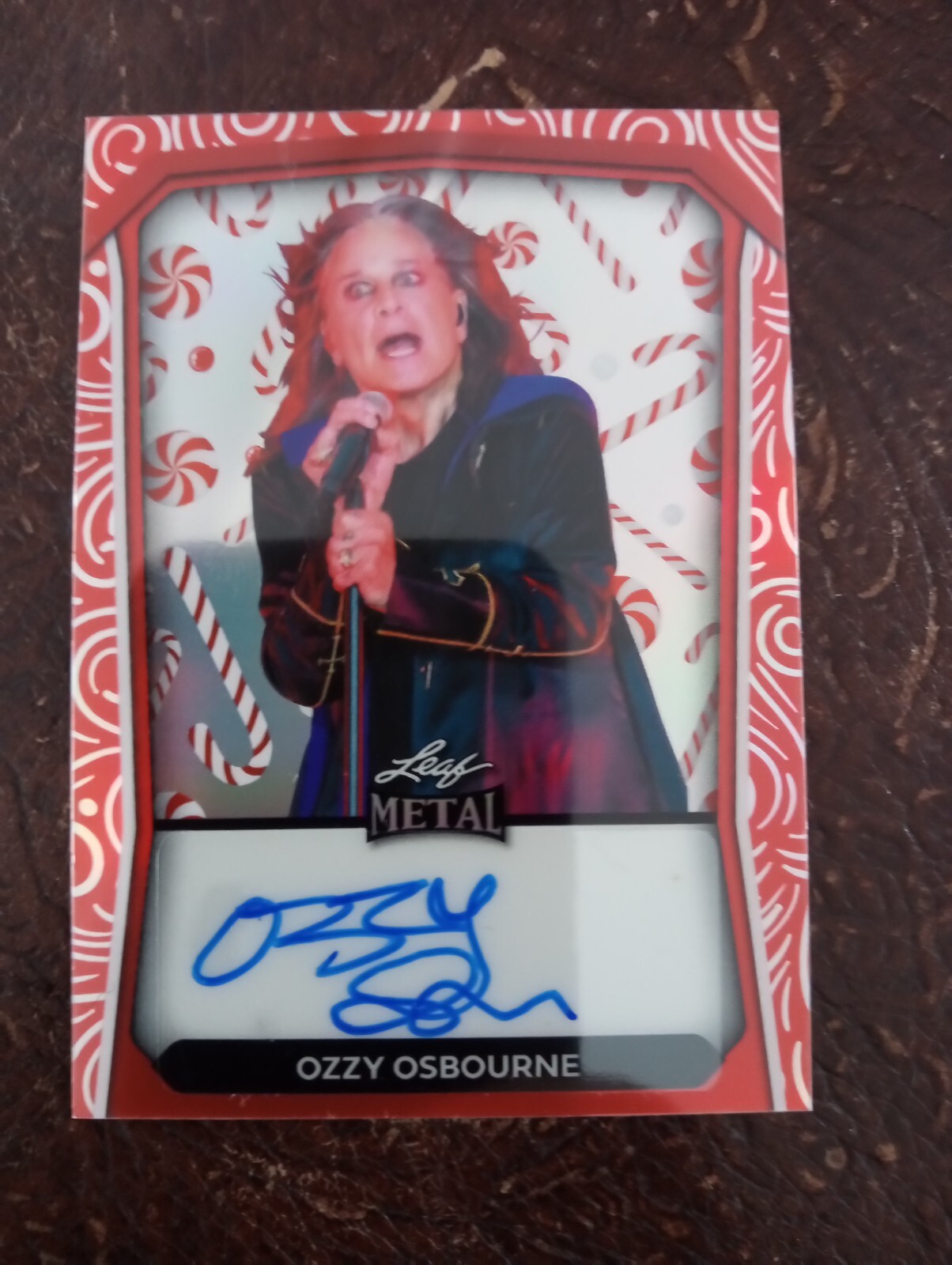 2024 LEAF POP CENTURY METAL OZZY OSBOURNE AUTO 1/1 CANDY CANES  SP RARE PULL