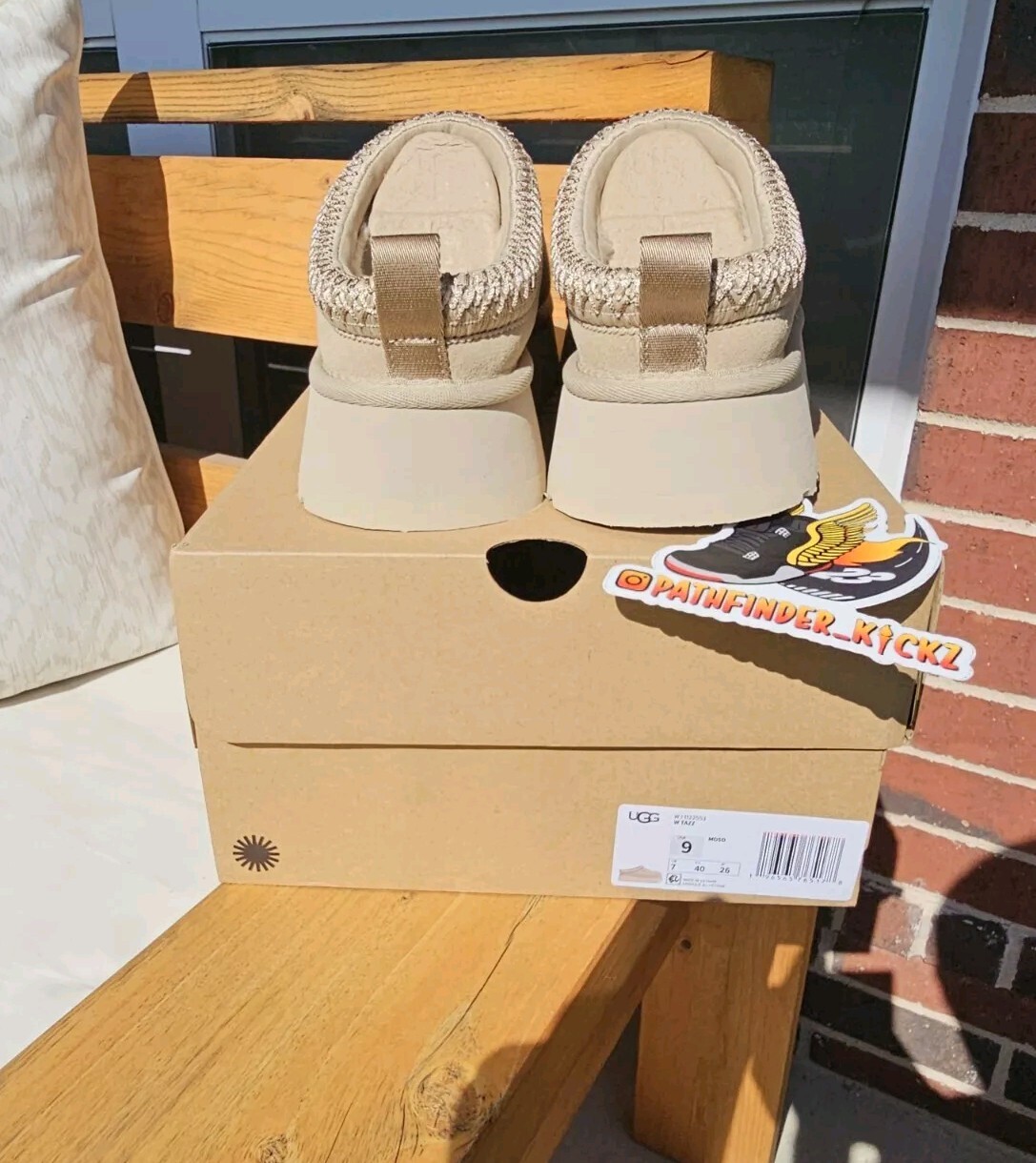 PANTOFOLA D’ORO Zoccolo donna taglia 9 UGG Tazz semi di senape plateau 1122553