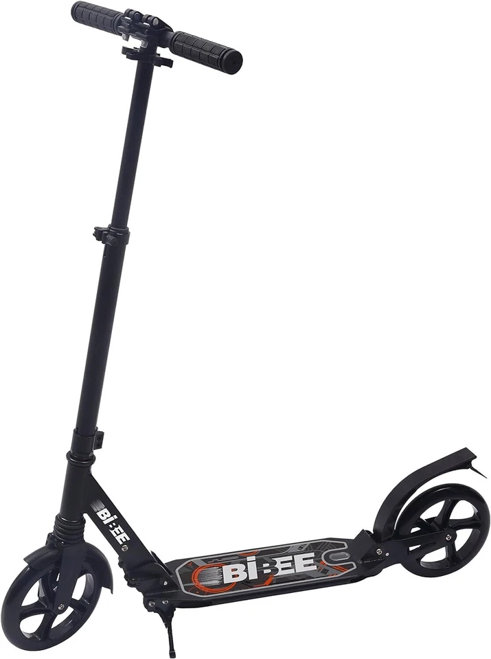 Trottinette pliable pour adulte avec grande roue, béquille et suspension - Bibee - Photo 1/4
