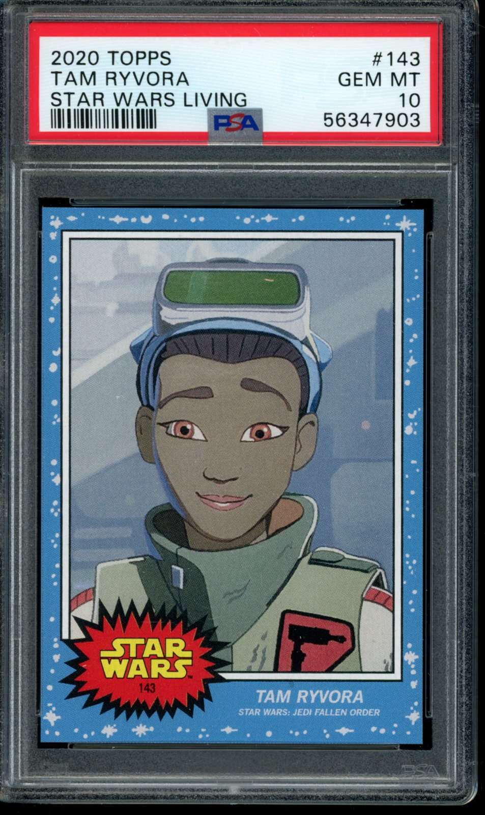 2020 Topps Living Set #143 Tam Ryvora PSA 10 Gem Mint SP Short Print 56347903