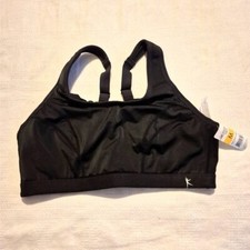 Danskin Now women's Medium high impact Secret Support black Bra Max Support NWT