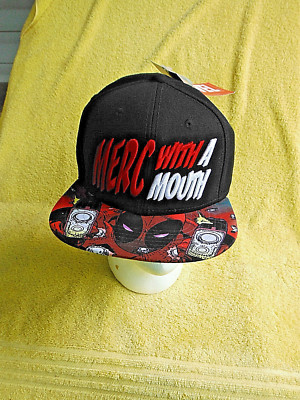 OOP/DS/NEW W/ TAG! MARVEL DEADPOOL ''MERC WITH A MOUTH'' BIOWORLD AWESOME SNAP-CAP