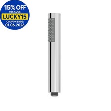 Bathroom Round Pencil Shower Handset Head Chrome Handheld Modern