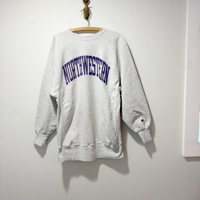 Vintage 80s Champion Reverse Weave Northwestern University Sweatshirt Size XXL 