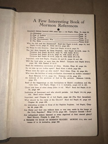 1920 Book Of Mormon Translated By Joseph Smith + ‘Plan Of Salvation’ Flowchart - Picture 5 of 10