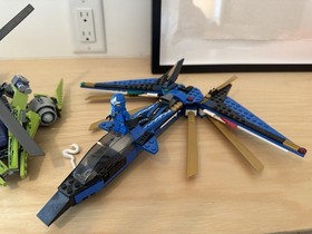 LEGO NINJAGO: Rattlecopter (9443) AND JAY BATTLE JET. 95 COMPLETE WITH MINIFIGS