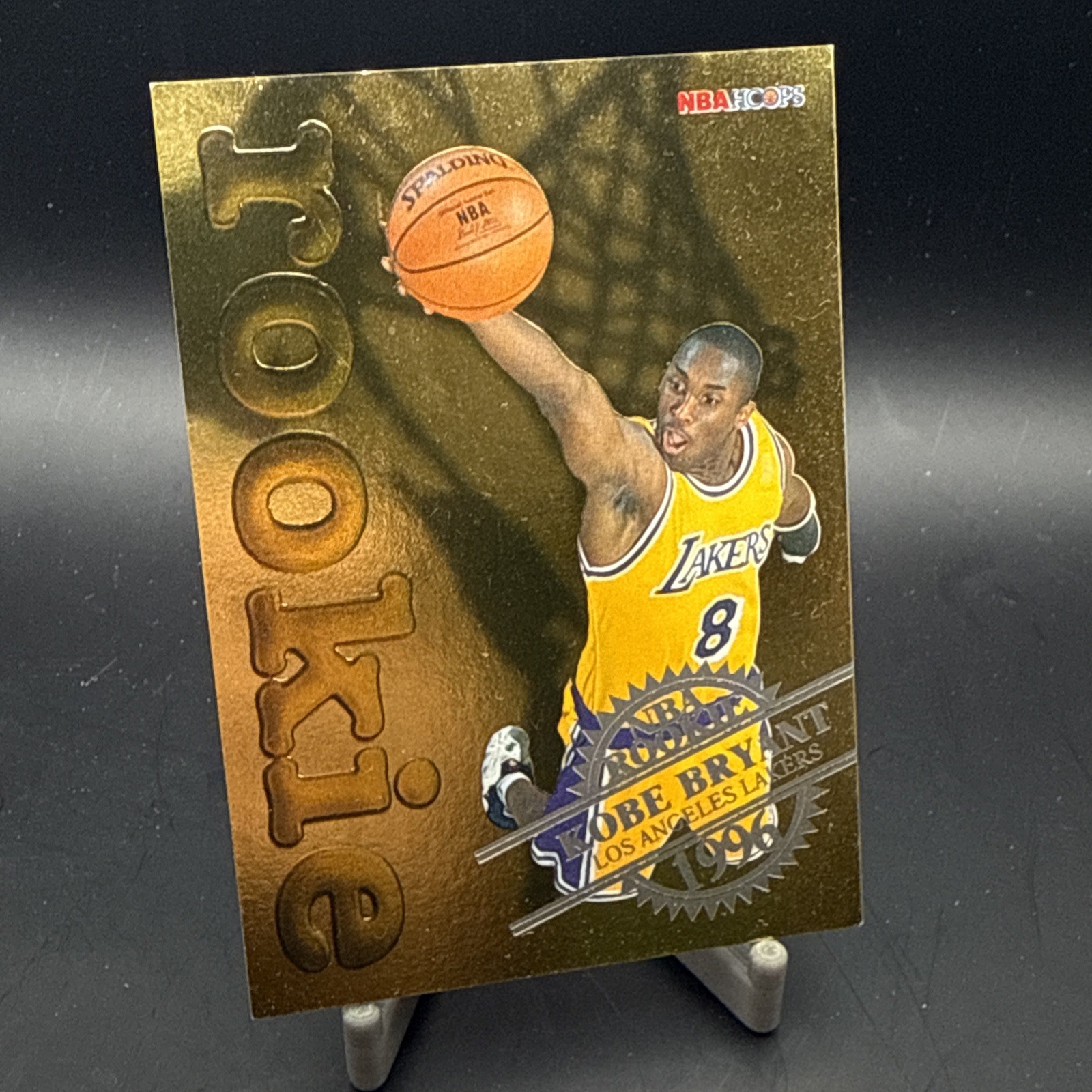 Kobe Bryant 1996-97 NBA Hoops Gold Embossed RC #3/30 NrMt-Mt Condition