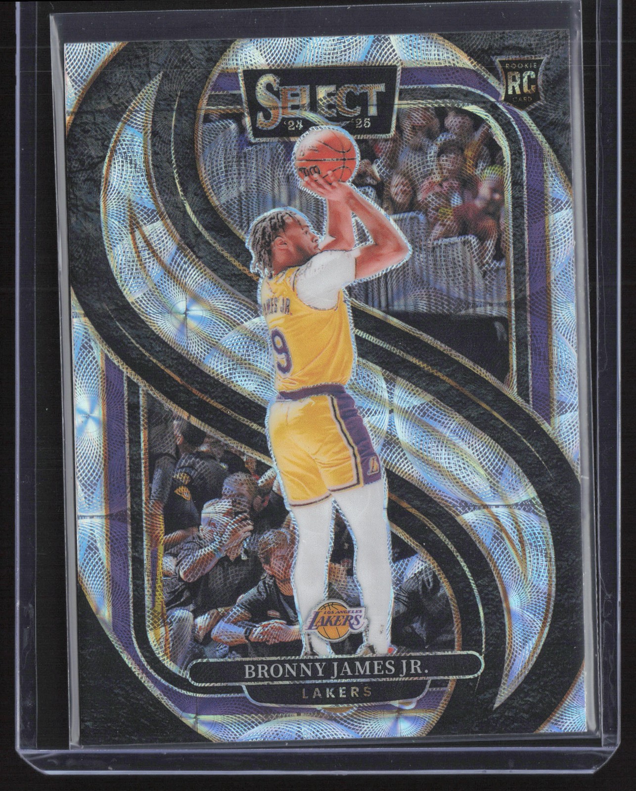 2024-25 Panini Select #179 Bronny James Jr. Scope Prizm Los Angeles Lakers