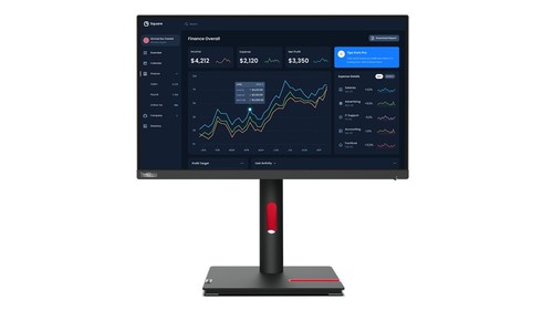 Lenovo ThinkVision T22i-30 LED display 54.6 cm (21.5") 1920 x 1080 pixels Ful... - Picture 4 of 9