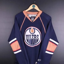 Reebok NHL Oilers Hockey Uniform Vintage Men Jumper Official