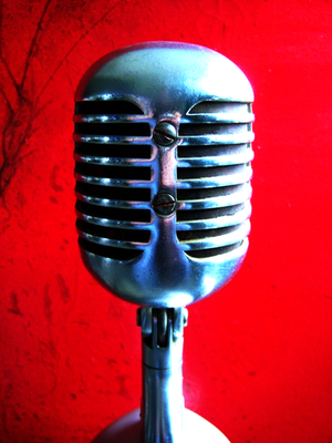 Vintage 1940's Shure Brothers 55 Fatboy microphone Elvis deco w S