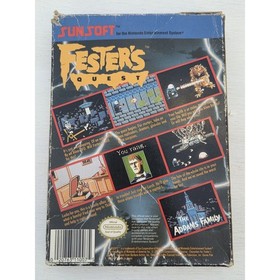 Nintendo NES Game Addams Family: Uncle Fester's Quest With Box And Manual