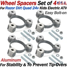 4x Wheel Spacers Kit For Razor Dirt Quad 24v Kids 500 36v Electric ATV Aluminum
