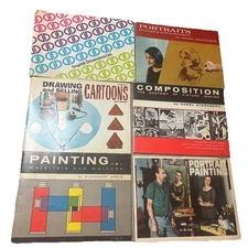 Lot of 6 Vintage Pitman Drawing Education Books ssc