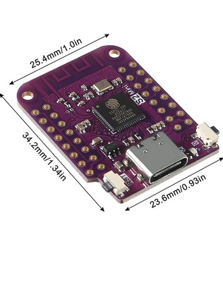 ESP32 S2 Mini WiFi Board Based ESP32-S2FN4R2 4MB Flash 2MB PSRAM MicroPython