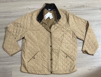 NWT Lands End Jacket Women 1X Quilted Zip Primaloft Insulated Waterproof Coat