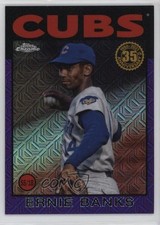 2021 Update Silver Pack 1986 Topps Chrome Baseball Purple 13/75 Ernie Banks 0vd2