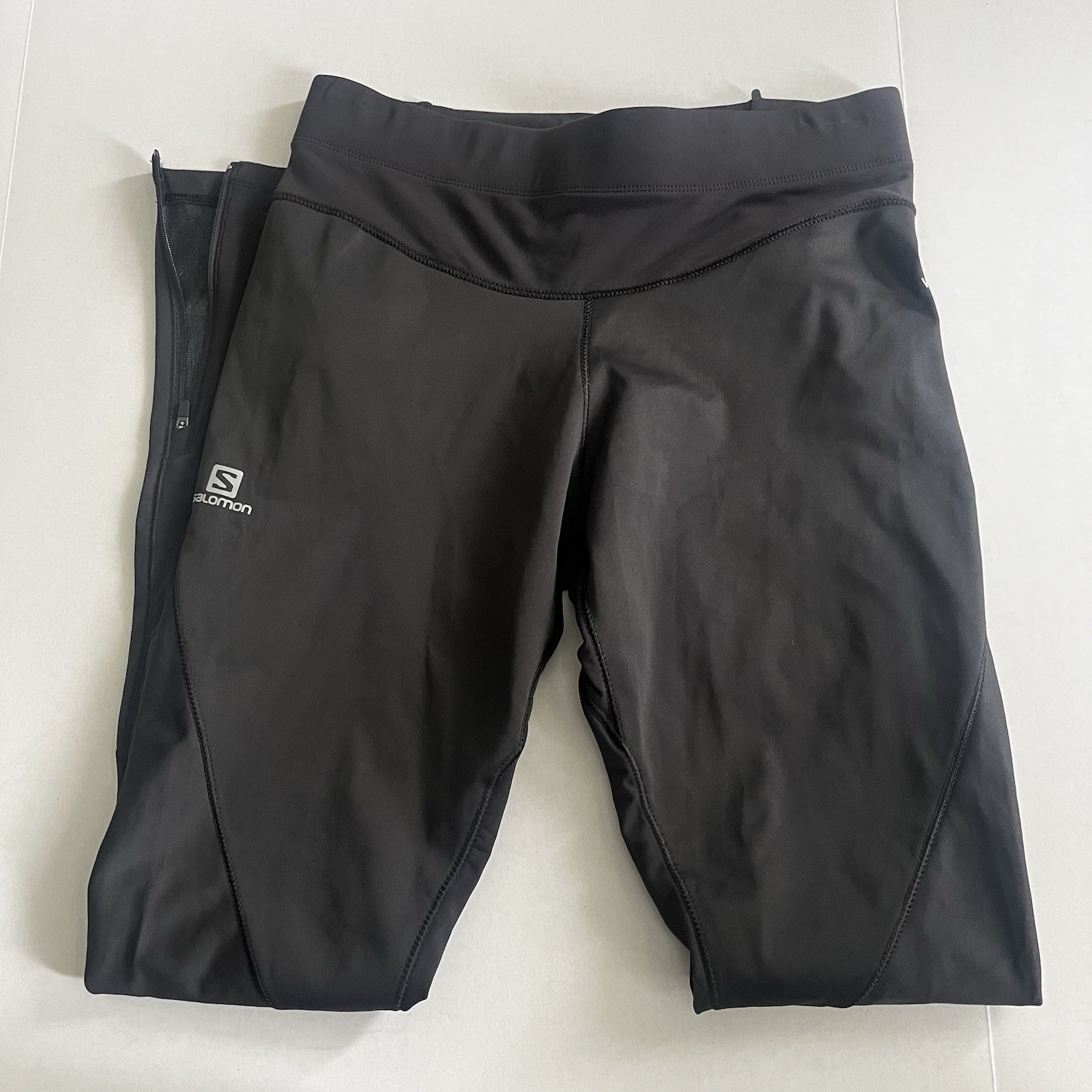Leggings Salomon Gore Wind stopper taglia M invernali da corsa donna