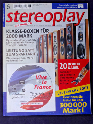 STEREOPLAY 6/01,DATAVIDEO VDR 3000,DYNAUDIO 62,ELAC CL 102 II,INFINITA ALPHA 50,
