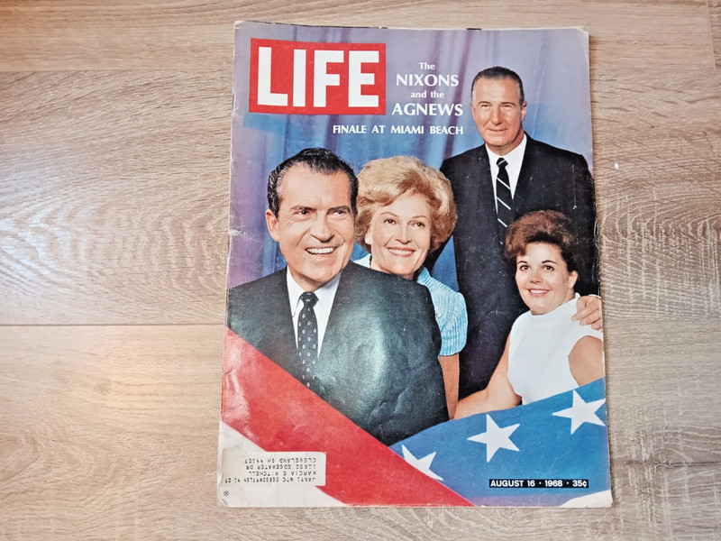 Life Magazine, August 16, 1968, The Nixons and the Agnews