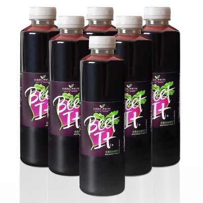 BEET IT Organic Beet Juice, 25.4 Fl.oz (6 Pack) | Non 25.5 Fl Oz (Pack of 6) 