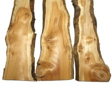 3X Legno Di Larice Tavola Larice Rustico 93X14-30Cm X 25Mm #K2