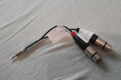 Audio Adapterkabel XLR female auf Klinke 3,5