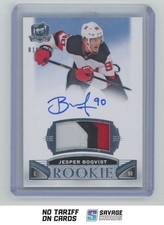 2019-20 Upper Deck The Cup Rookie Auto Patch Jesper Boqvist /249 #103 New Jersey