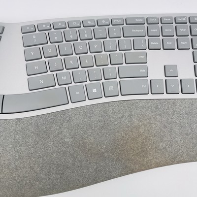 Microsoft 3RA-00001 Ergonomic Wireless Keyboard - Gray for sale