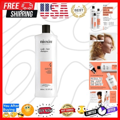 System 4 Scalp + Hair Thickening Shampoo for Colored, Dry, & Damaged Hair wit...