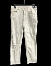 REWASH Brand High Rise Mom Jeans Women's SIZE 7 / 28 Frayed Hem  Distressed