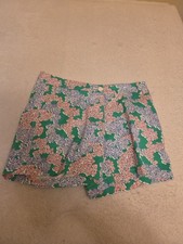 Crown Ivy Women's Pink Blue Floral Shorts Size 8