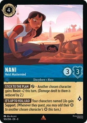 x1 Nani - Heist Mastermind - 165/204 - Rare Lorcana DLC08 Reign of Jafar M/NM