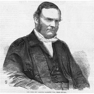 Very Reverend Harvey Goodwin; Dean of ELY - Antique Print 1859