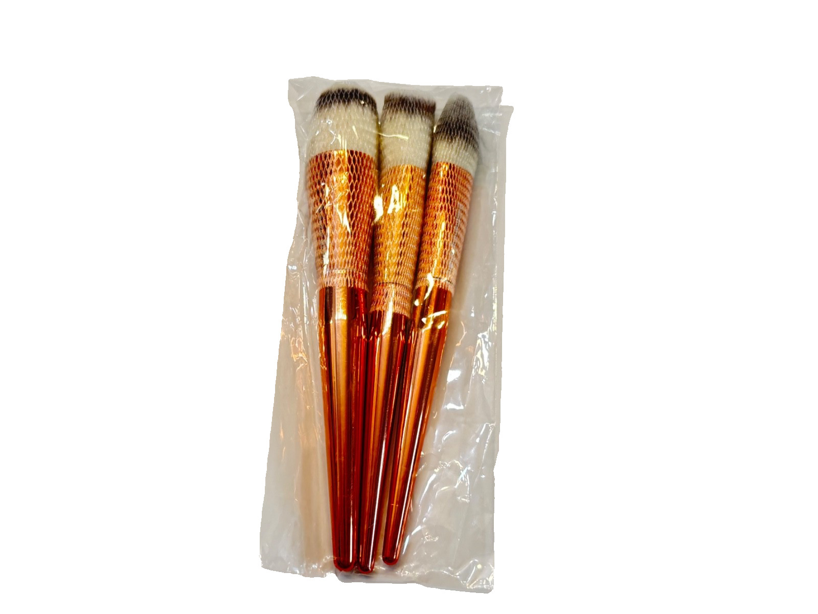 NEW ROSE GOLD AL MAR ALAMAR COSMETIC BRUSH TRIO HOLIDAY SET~FAST FREE SHIPPING