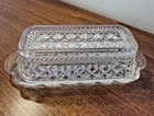 New ListingVintage Anchor Hocking Wexford Glass Butter Dish