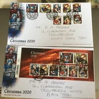 GB STAMPS BADLY ADDRESSED FINE USED FIRST DAY COVER 2020 CHRISTMAS