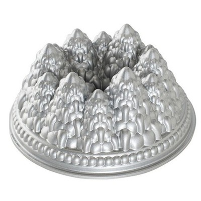 Konvolut Pfanne: Nordic Ware Pine Forest, silber