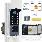 Smart Waterproof Lock Wifi Double Side Fingerprint Lock Outdoor Gate Digital Rim