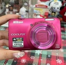 Nikon COOLPIX S6300 16.2MP 10x Zoom Digital Camera English Pink W/Charger
