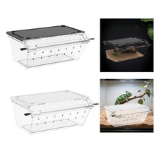 Reptilienzuchtbox Terrarium Aufzuchtbehälter Transportbox Gehege Aus Klarem