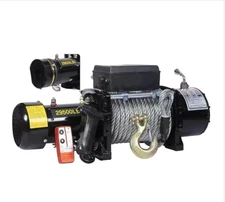 Electric Winch Vehicle-Mounted Self-Rescue Electric Hoist Mini Crane Winch