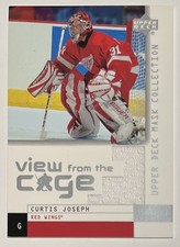 Curtis Joseph 2002-03 Upper Deck Mask Collection View From The Cage Jersey #V-CJ