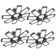 Garage Light Pack - 20W 2000LM 6500K Garage Lights Ceiling LED 8+1 Panels 4