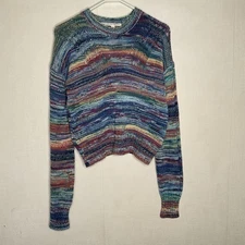 Veronica Beard 100% Organic Cotton Round Neck Sweater Asmara Women Size M Blue