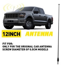 Car Universal 12inch Black Stainless Power Radio Amfm Antenna Mast Us Stock Car Universal 12inch Black Stainless Power Radio Amfm Antenna Mast Us Stock