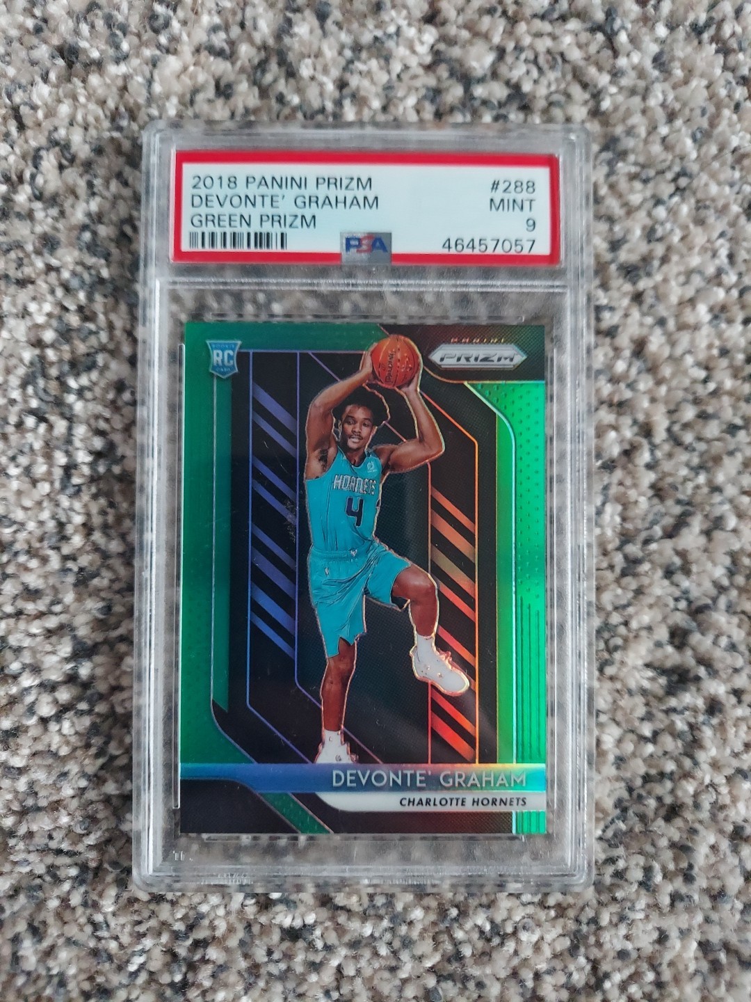 2018-19 Panini Prizm - Devonte' Graham #288 Green Prizm (RC)
