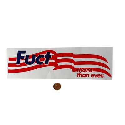 FUCT More Than Ever Skateboard Sticker Vintage Y2K Erik Brunetti