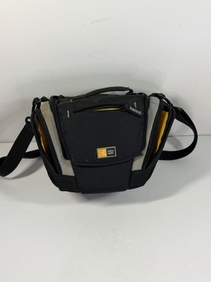 Case Logic Camera Carry Shoulder Bag Black Yellow Gray Nylon Padded Compartments