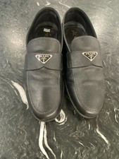 PRADA SAFFIANO Calzature Uomo Black Mens Shoe 10.5